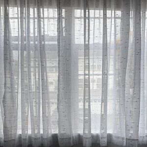 Semi-sheer 63 inch long curtain panels